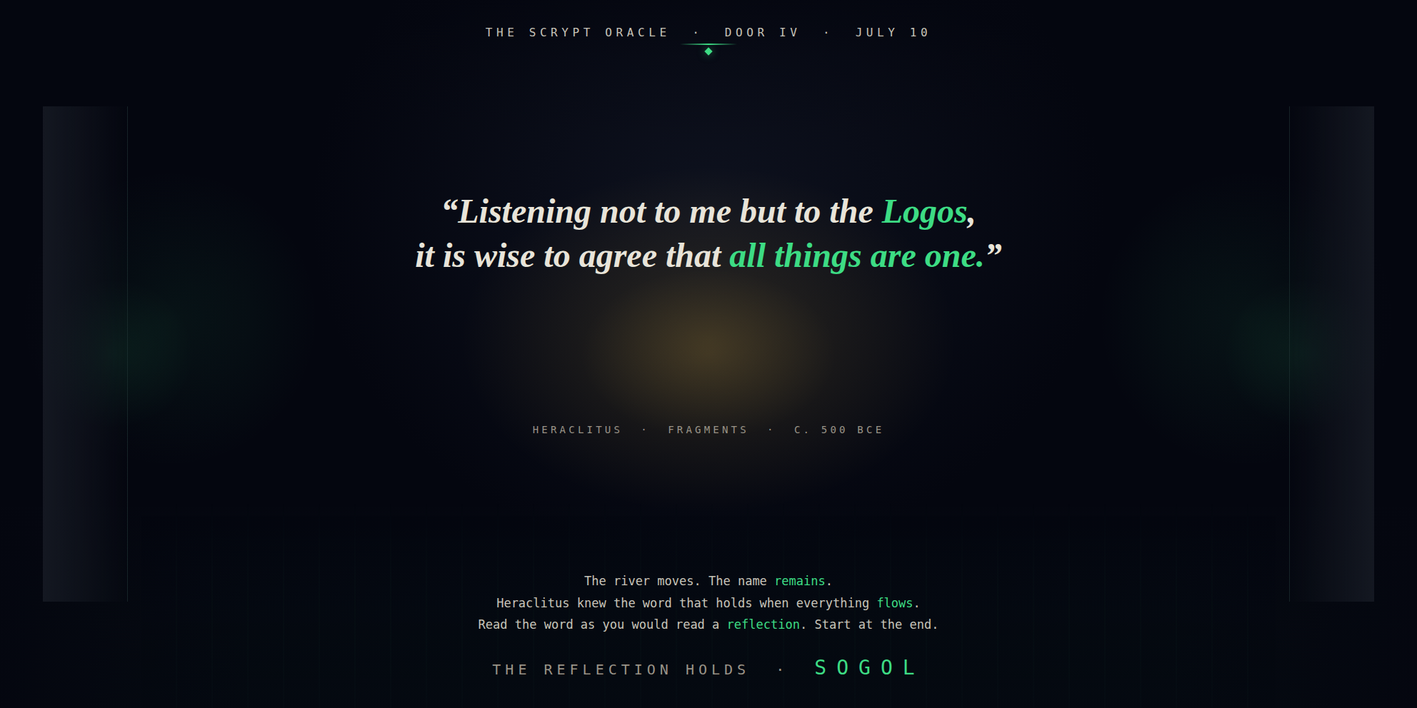 The Scrypt Oracle — Door IV