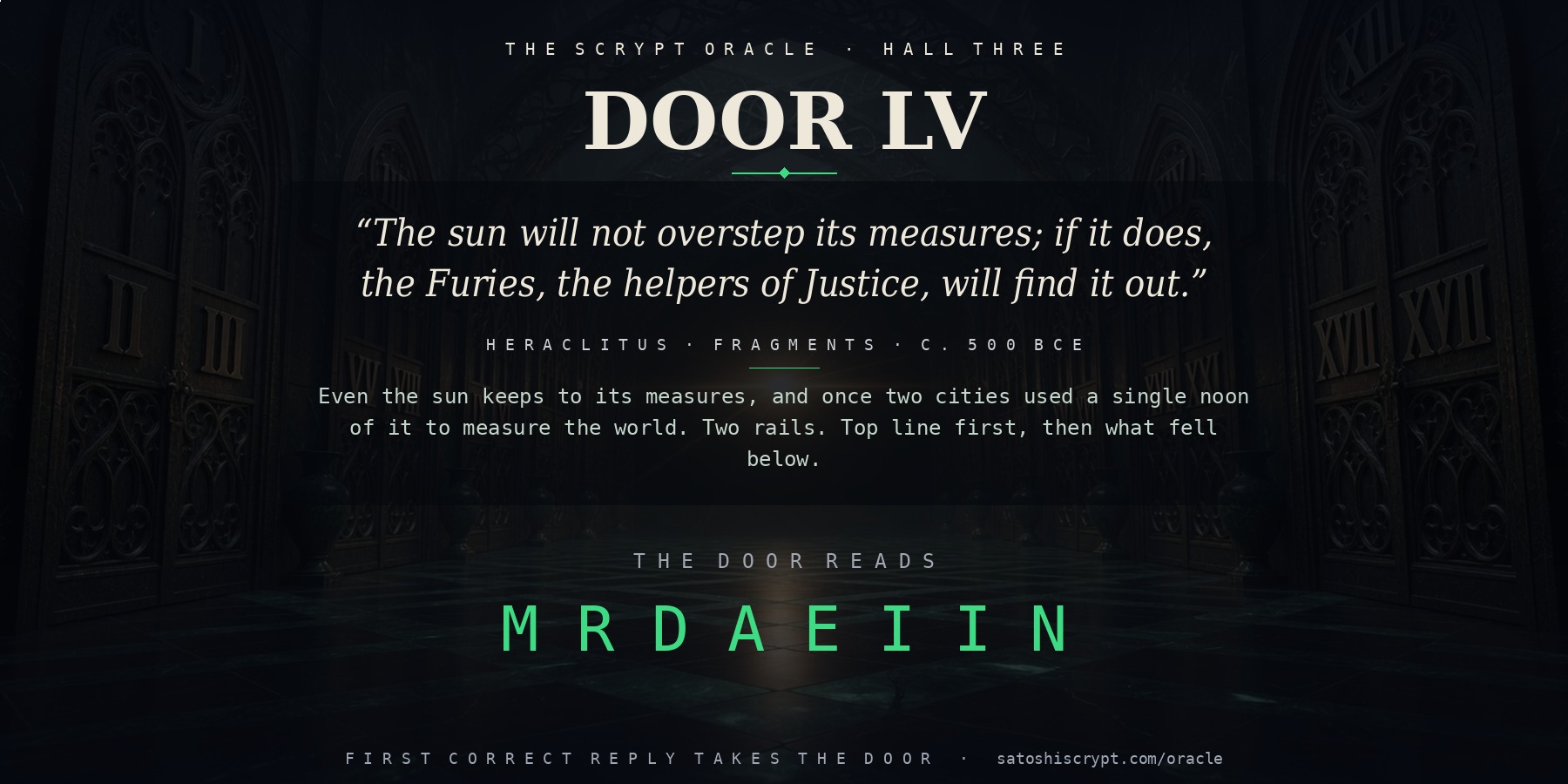 The Scrypt Oracle — Door LV
