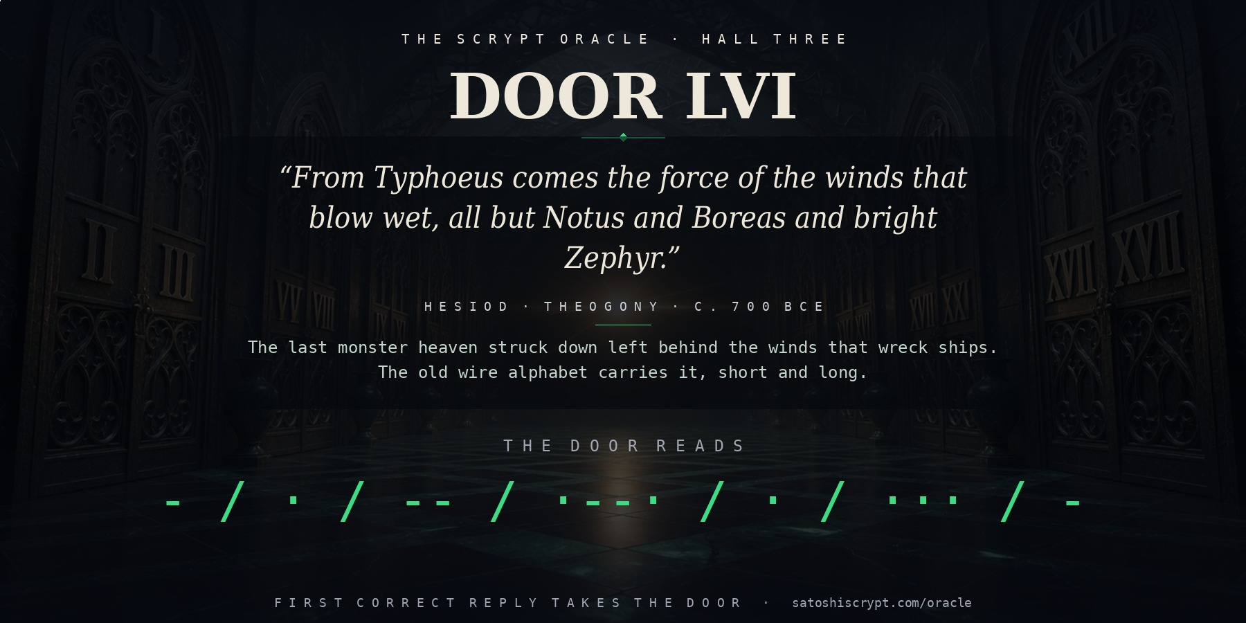 The Scrypt Oracle — Door LVI