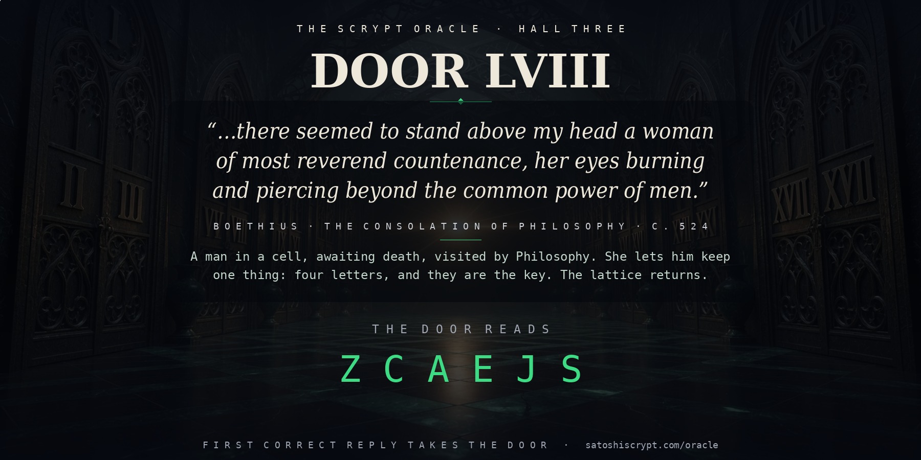 The Scrypt Oracle — Door LVIII
