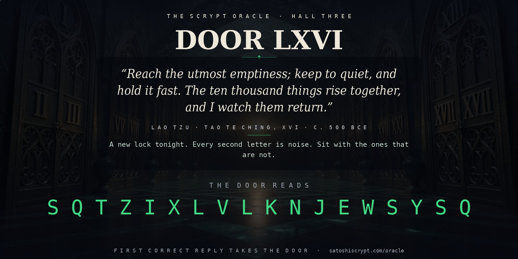 The Scrypt Oracle — Door LXVI