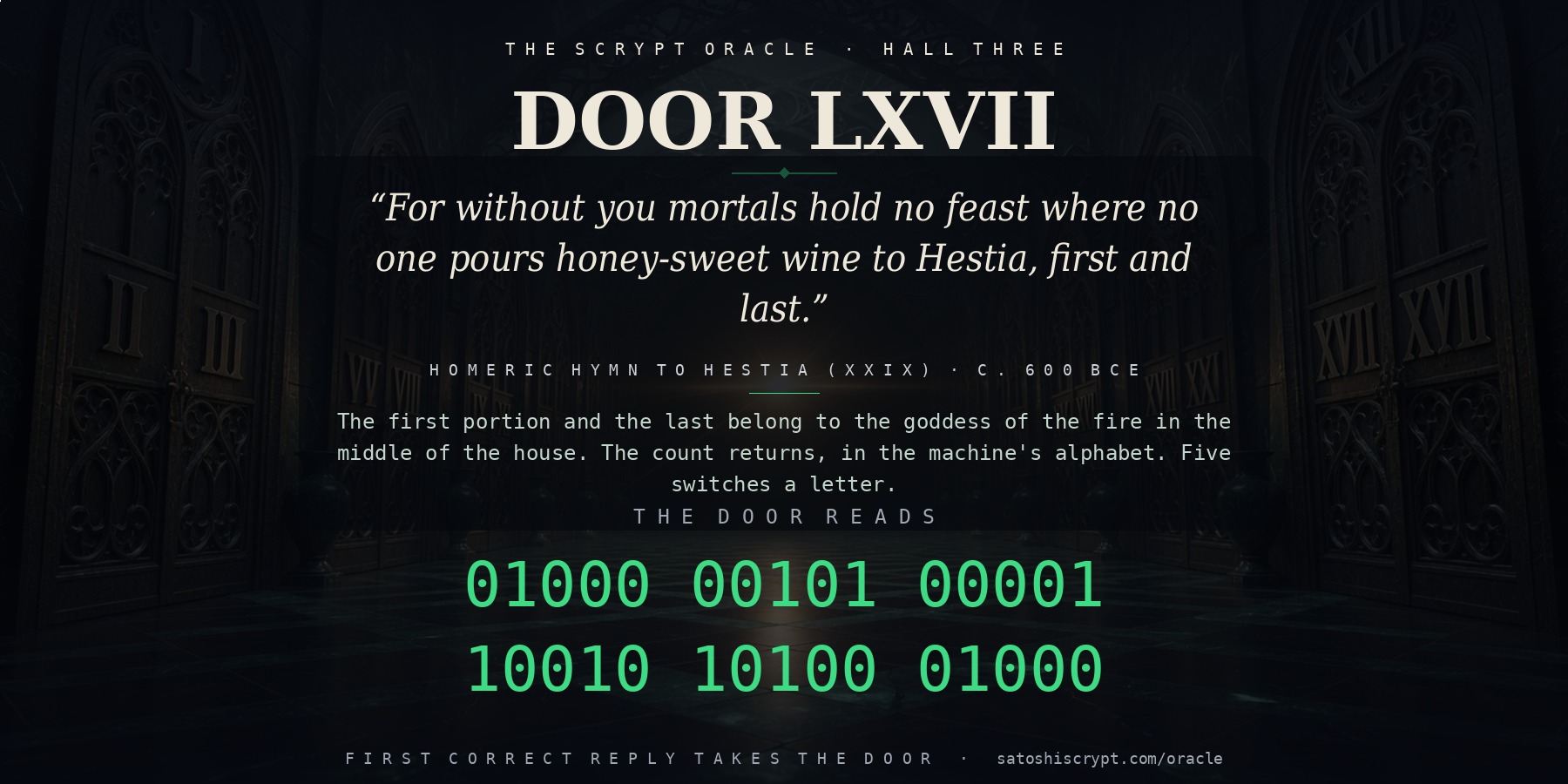 The Scrypt Oracle — Door LXVII