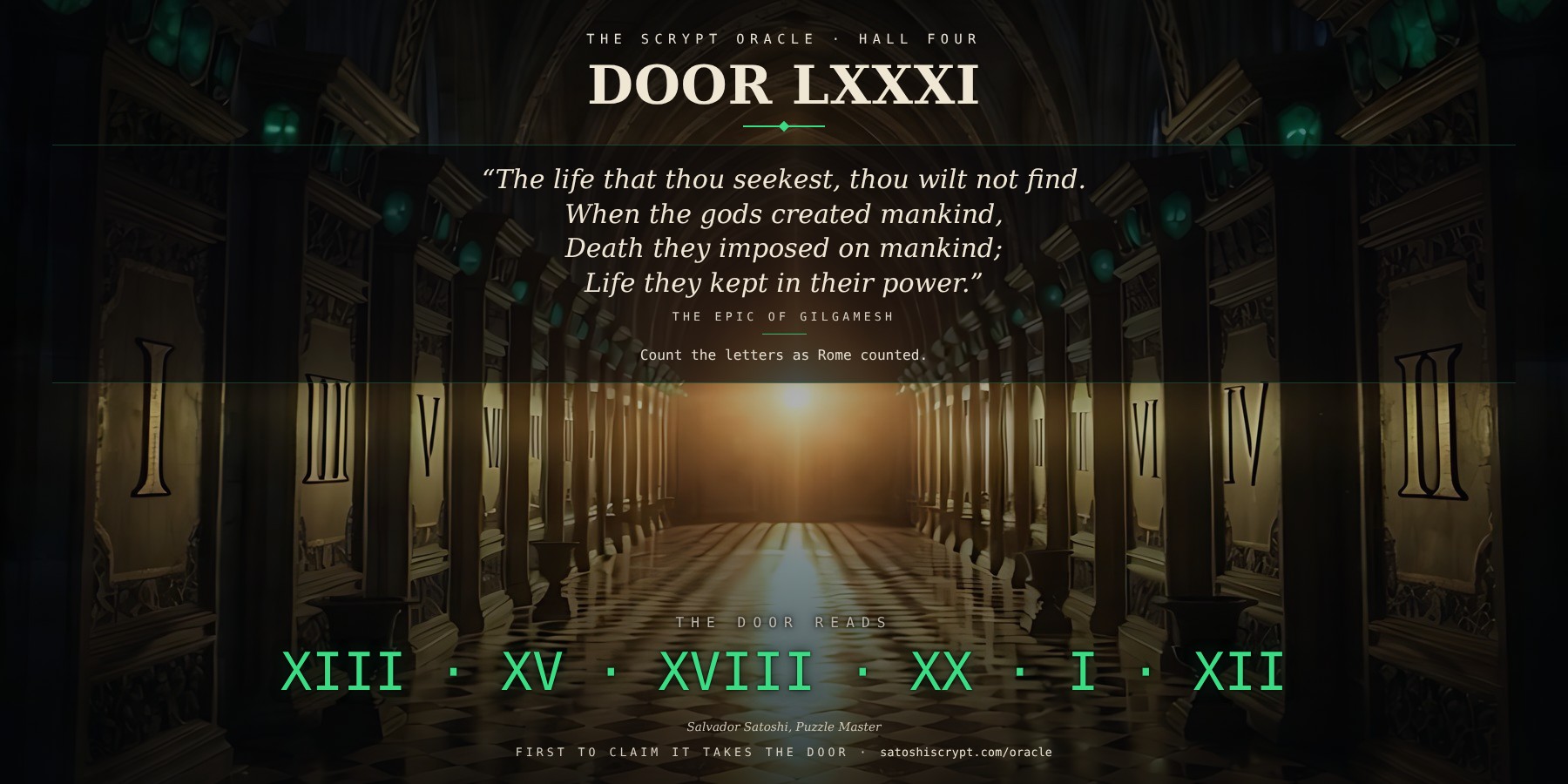 The Scrypt Oracle — Door LXXXI