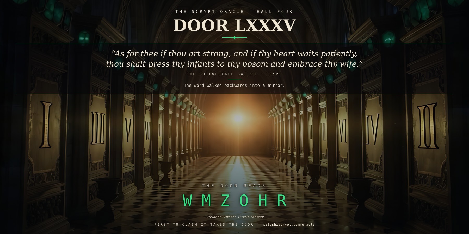 The Scrypt Oracle — Door LXXXV